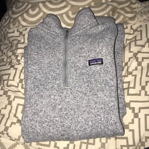 Grey Patagonia quarter zip